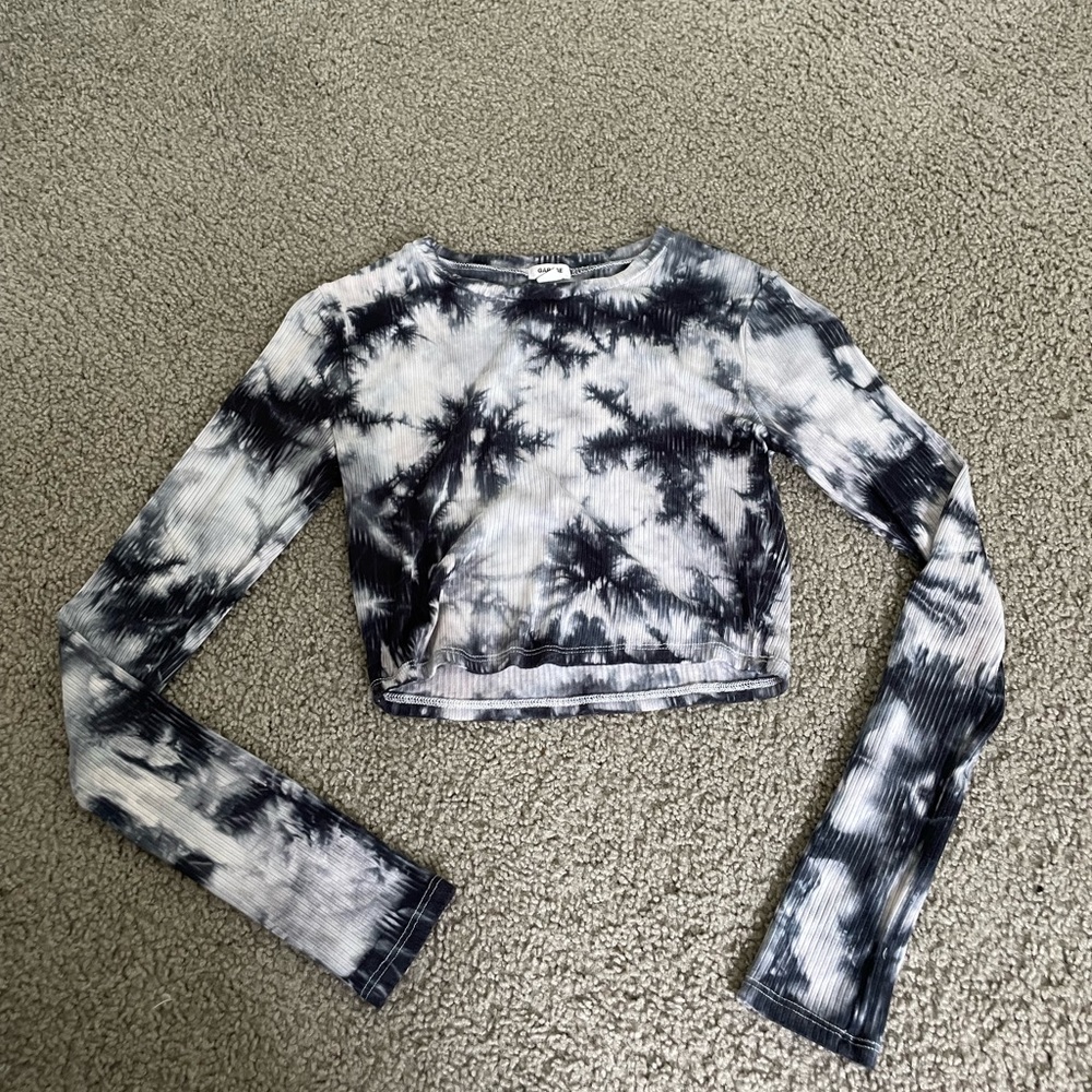 Cropped Tie Dye Shirt